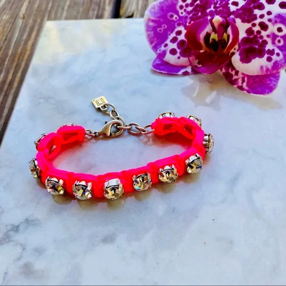 DANNIJO Ellen Pink Crystal Bracelet NWT - Picture 7 of 16